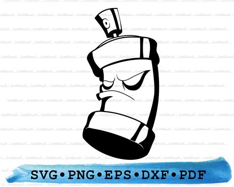 Spray Can Svg, Spraycan Silhouette, Graffiti Spray Paint Cricut Transparent Outline Vector DXF ...