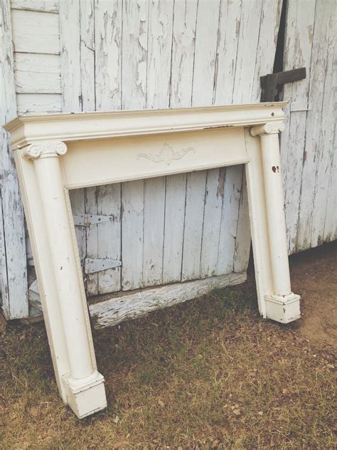 Antique shabby chic mantel | Shabby chic mantel, Cottage chic ...