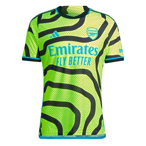 adidas Men's Arsenal 2023/24 Authentic Away Jersey Solar/Black – Azteca ...