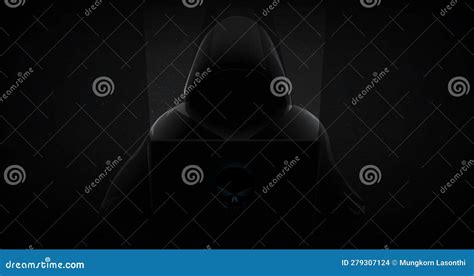 Hacker Behind Desktop Computer Cartoon Vector | CartoonDealer.com ...