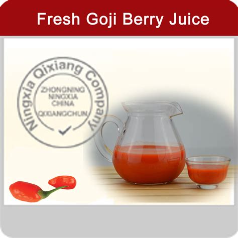 Goji Fresh Juice & Goji Concentrated Juice Puree--- No Any Additives of Goji Berry Juice - China ...