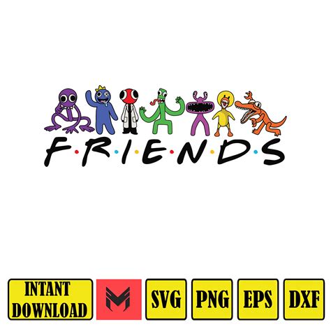 Rainbow Friends logo SVG, Rainbow Friends Roblox All Charact | Inspire Uplift