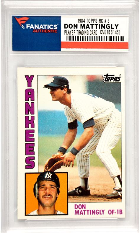 Don Mattingly New York Yankees 1984 Topps Rookie #8 Card