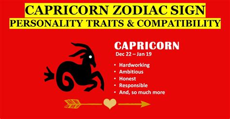 Capricorn Zodiac Signs: Dates, Personality Traits, Love & Compatibility