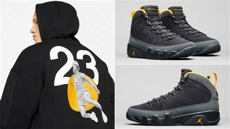 Air Jordan 9 University Gold Hoodie to Match