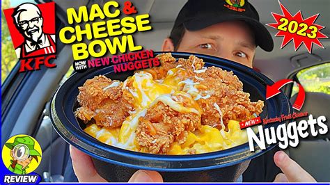 KFC® MAC & CHEESE BOWL 2023 Review 👴🧀🍜 KFC® CHICKEN NUGGETS! 🤩 Peep THIS Out! 🕵️‍♂️ - YouTube