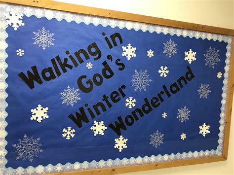 Winter Bulletin Board Winter Bulletin Boards, School Doors, Sunday ...