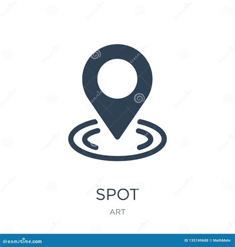 Spot Icon in Trendy Design Style. Spot Icon Isolated on White Background Stock Vector ...