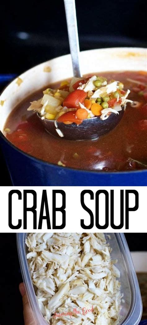 Maryland Crab Soup Made With Old Bay | Maryland crab soup, Crab soup ...