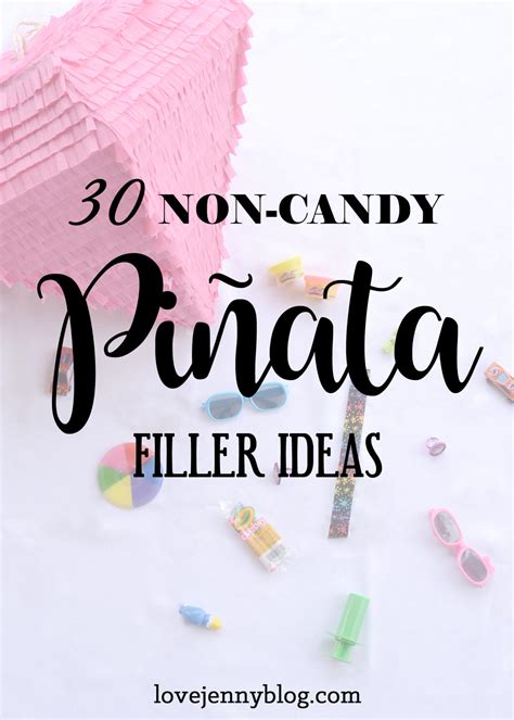 30 Non-Candy Piñata Filler Ideas