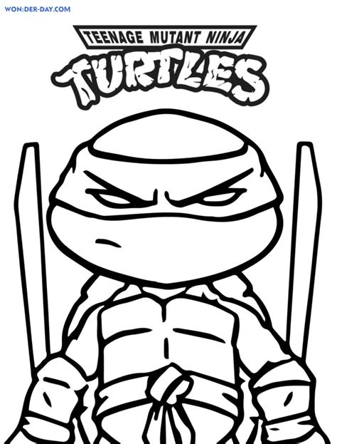 Teenage Mutant Ninja Turtles coloring pages — Wonder-day.com