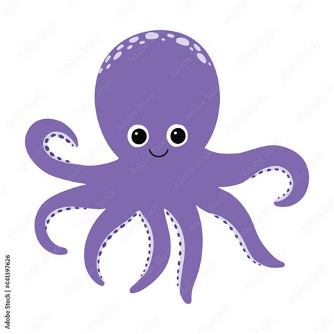 Purple octopus | Vector graphics design, Octopus art, Illustration ...