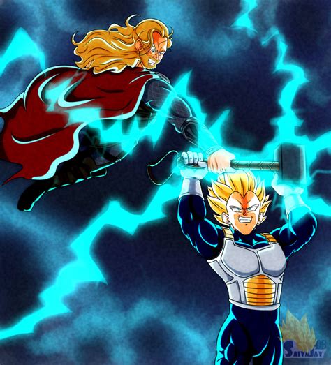 Vegeta Vs Thor by SaiyaJayDB on DeviantArt