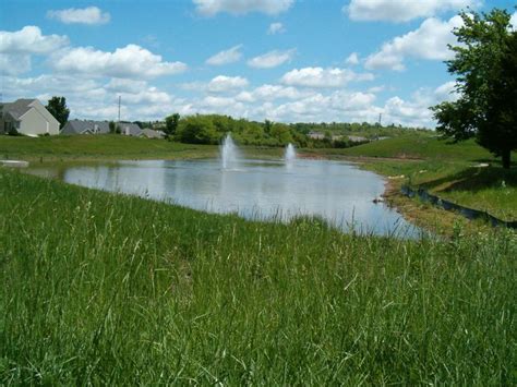 Storm Water retention pond in Kansas. #stormwater #water #recycling #raingarden | Retention pond ...