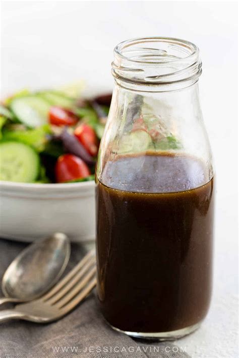 Homemade Balsamic Vinaigrette Dressing - Jessica Gavin