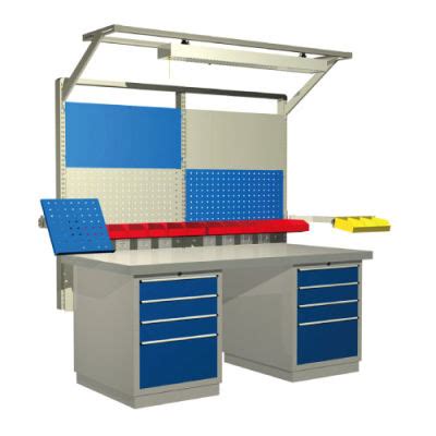 China ESD Assembly Line Working Table Workbench LED Lighting with Drawer Cabinet - China ESD ...