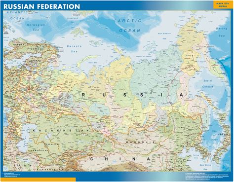 wall map russia | Vector World Maps