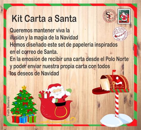 Kit Carta A Santa Imprimible Sorprende A Tu Pequeño! Navidad - S/ 15,00 en Mercado Libre