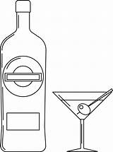 Martini Coloring Page  ColouringPages sketch template