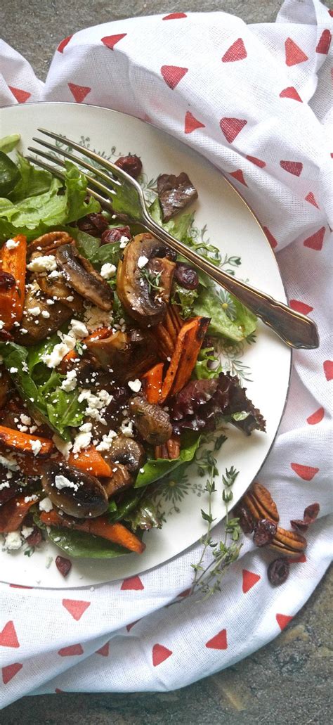 Roasted Carrot Salad with Cranberries & Pecans - Hearty Fall Salad