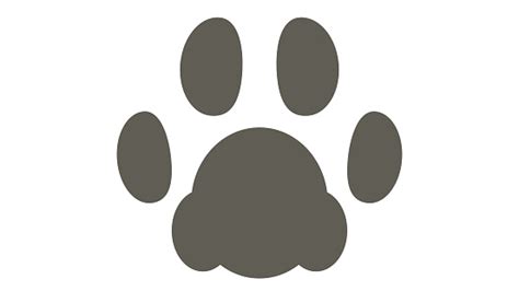 Cat Footprint Vector Illustration Front Stock Illustration - Download ...