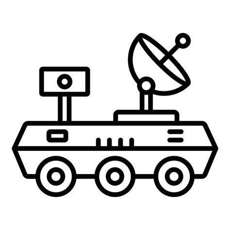 Mars Rover Icon Style 8330861 Vector Art at Vecteezy