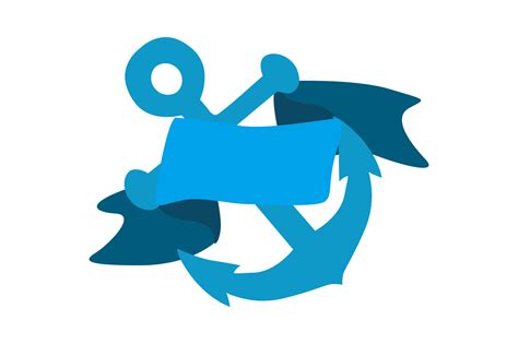 Blue Navy Anchor Logo icon With Transparent Background 23988406 PNG