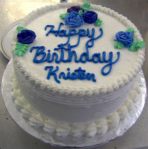 Happy birthday Kristen | Birthday cake pictures, Cake, Cake name