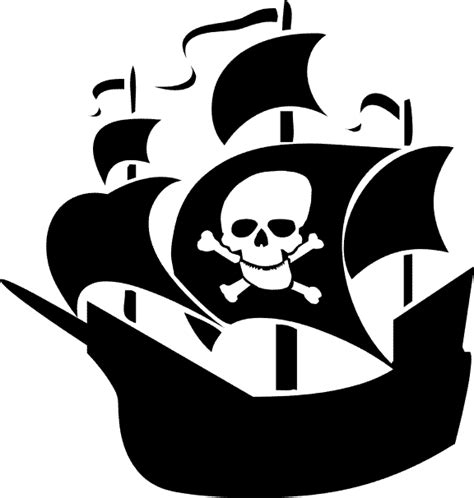 Download Visit - Free Pirate Ship Silhouette PNG Image with No ...