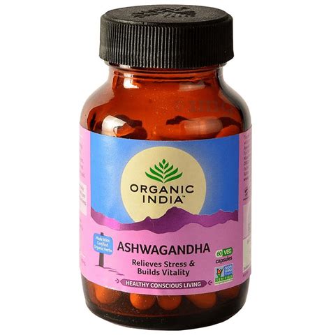 Organic India Ashwagandha Veg Capsule: Buy bottle of 60 vegicaps at ...