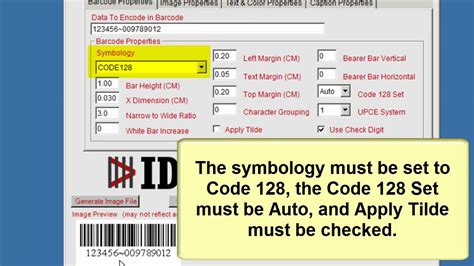 How to Encode a Tab (or Function) in a Code 128 Barcode using the Barcode Generator - YouTube