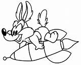 Wile E Coyote With Road Runner Coloring Page  Free Printable sketch template