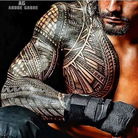 Roman Reigns | Samoan tattoo, Roman tattoo, Tribal sleeve tattoos