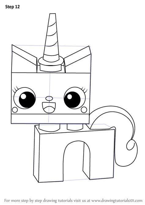 Learn How to Draw Princess Unikitty from The LEGO Movie (The Lego Movie) Step by Step : Drawing ...