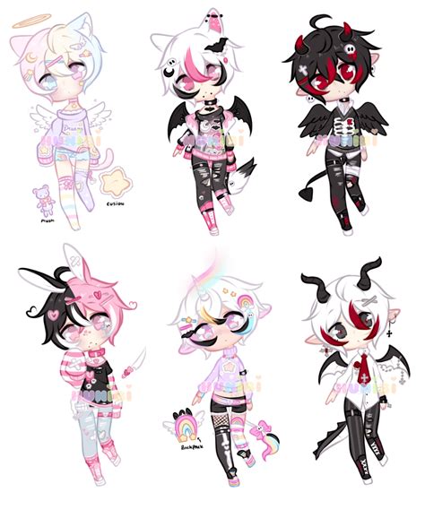 +Mixed chibi boy adopts [CLOSED] (0/6)+ by Hunibi on DeviantArt | Chibi ...