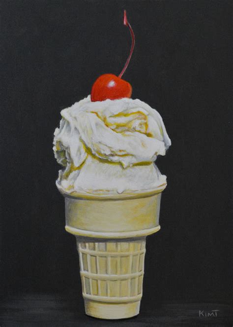 Ice Cream Cone Painting at PaintingValley.com | Explore collection of ...