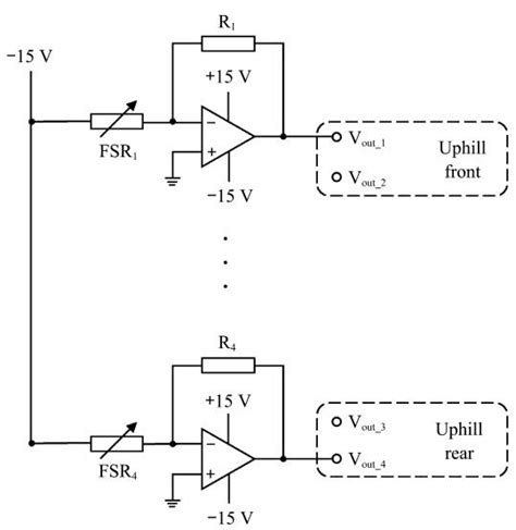 Circuit diagram for the FSR devices used in the force sensing system | Download Scientific Diagram