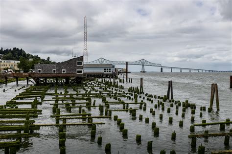 Astoria-Megler Bridge as seen from Astoria, Oregon [OC] : r/bridgeporn