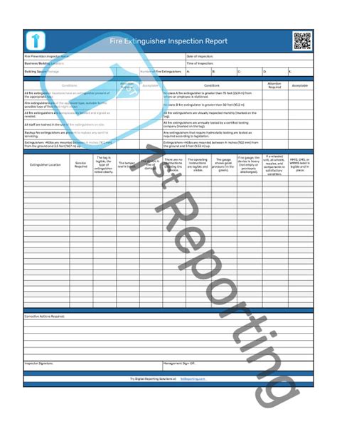 2024 Checklist for Fire Extinguisher Inspections - 1st Reporting