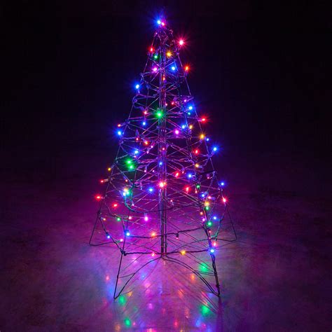 Lighted Multicolor LED Outdoor Christmas Tree - Wintergreen Corporation ...