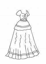 Ballroom Dress Coloring Coloring Pages sketch template