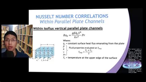 8.4 Nusselt Number Correlations - Free Convection Within Parallel Plate ...