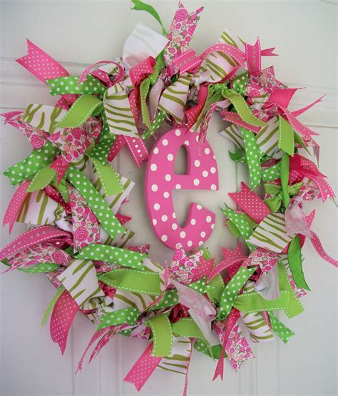 ribbon wreath | Craft ideas | Pinterest