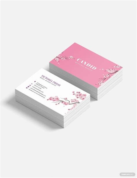 Bridal Makeup Artist Business Card Template in Publisher, PSD ...