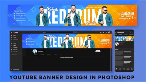 Professional Youtube Banner Design in Photoshop | Youtube Channel Art Design in Photoshop - YouTube