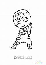 Rock Lee From Naruto  Coloring Pages For Kids sketch template