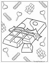 24 Candy Coloring Pages Free PDF Printables sketch template