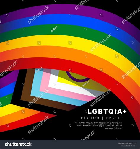 Lgbtqia Symbols Rainbow Flag International Symbol Stock Vector (Royalty Free) 2223697265 ...