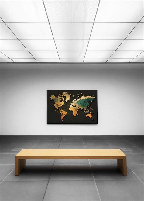 World Map Print Poster Worldmap Wall Art Decoration Caribbean - Etsy