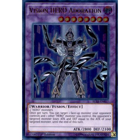 Yu-Gi-Oh Vision HERO Adoration BLLR-EN057 - Walmart.com - Walmart.com